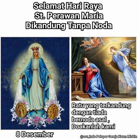 Hari Raya St Perawan Maria dikandung tanpa noda